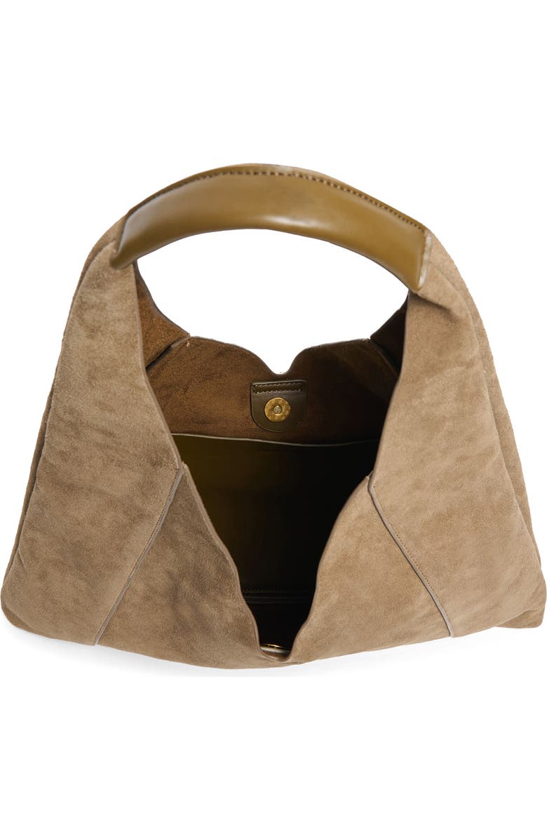 Dolce Vita Malin Suede Hobo Bag, Alternate, color, Olive