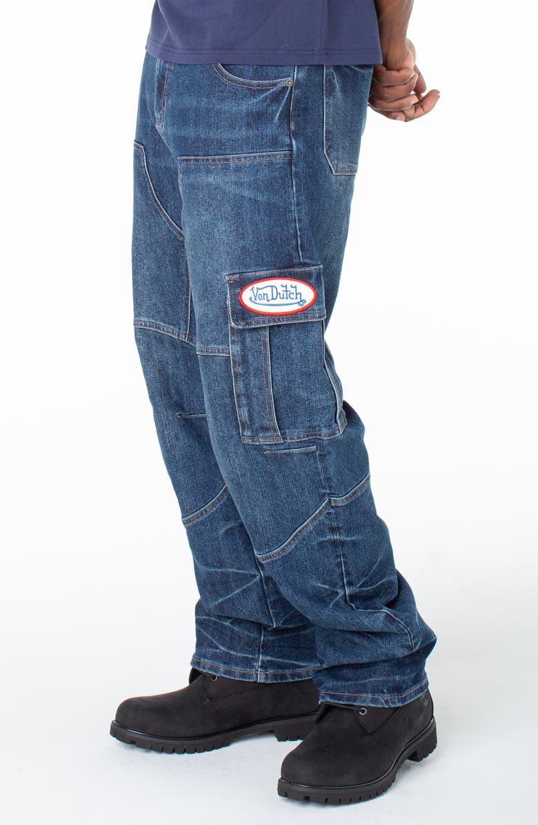 Von Dutch Baggy Straight Cargo Hunter Pant, Alternate, color, Eclipse Fade
