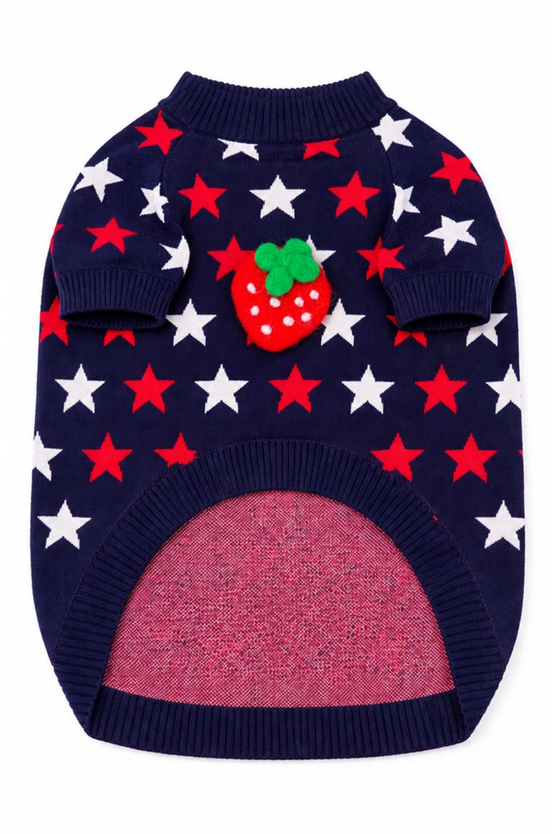 Star Pet Sweater, Alternate, color, BLUE