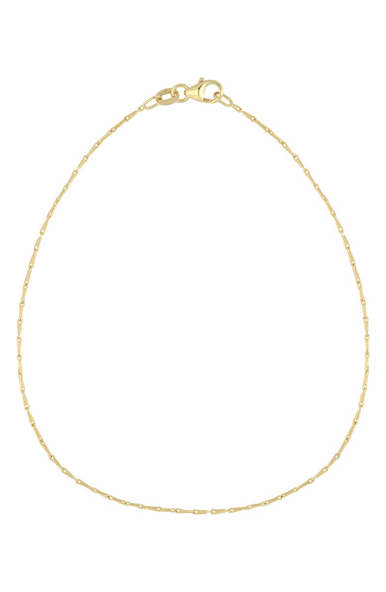 Bony Levy 14K Gold Anchor Chain Anklet, Main, color, 14K Yellow Gold