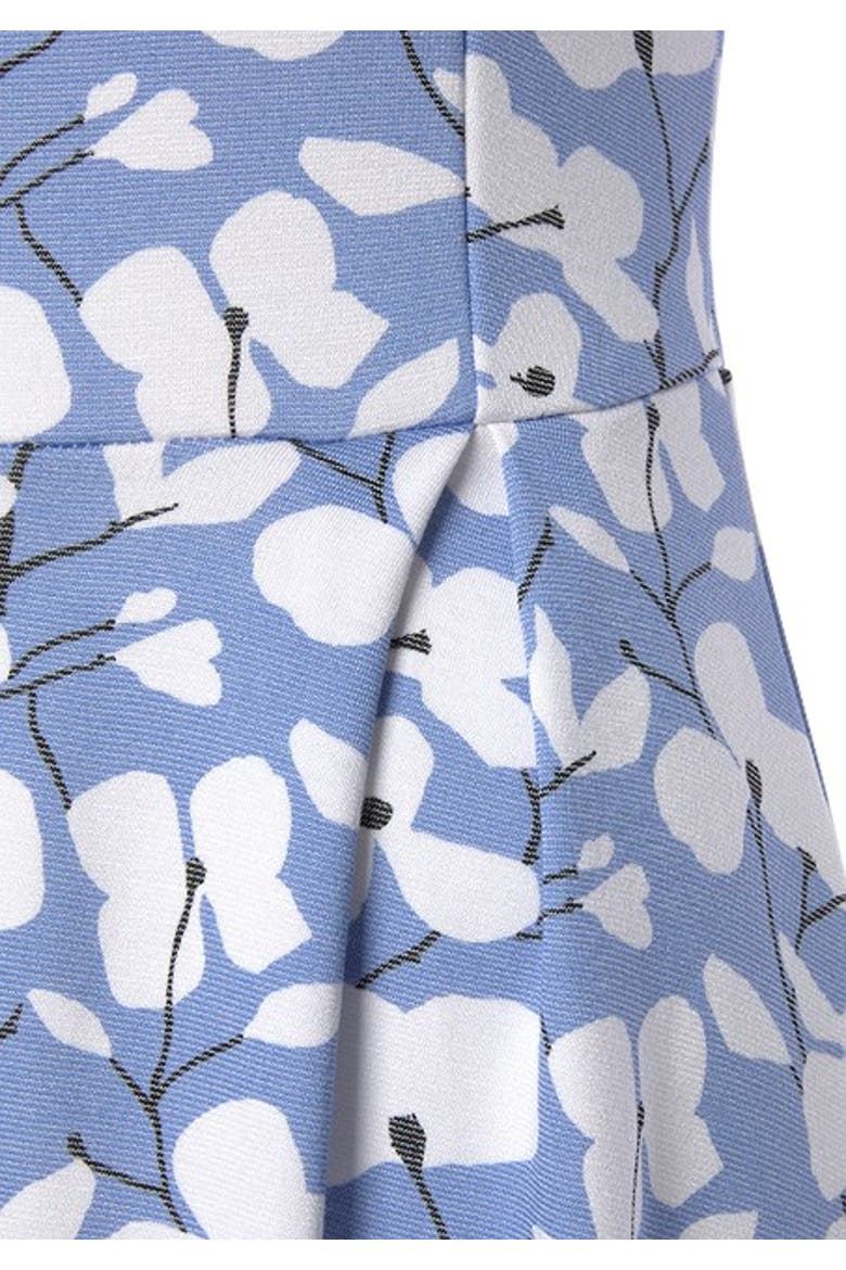 Women's Sleeveless A-Line Dress, Alternate, color, Blue-Printed