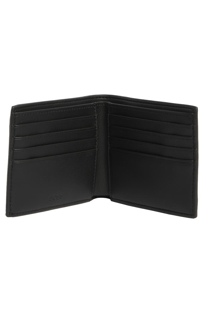 BOSS Ray Slim Bifold Wallet, Alternate, color, Black