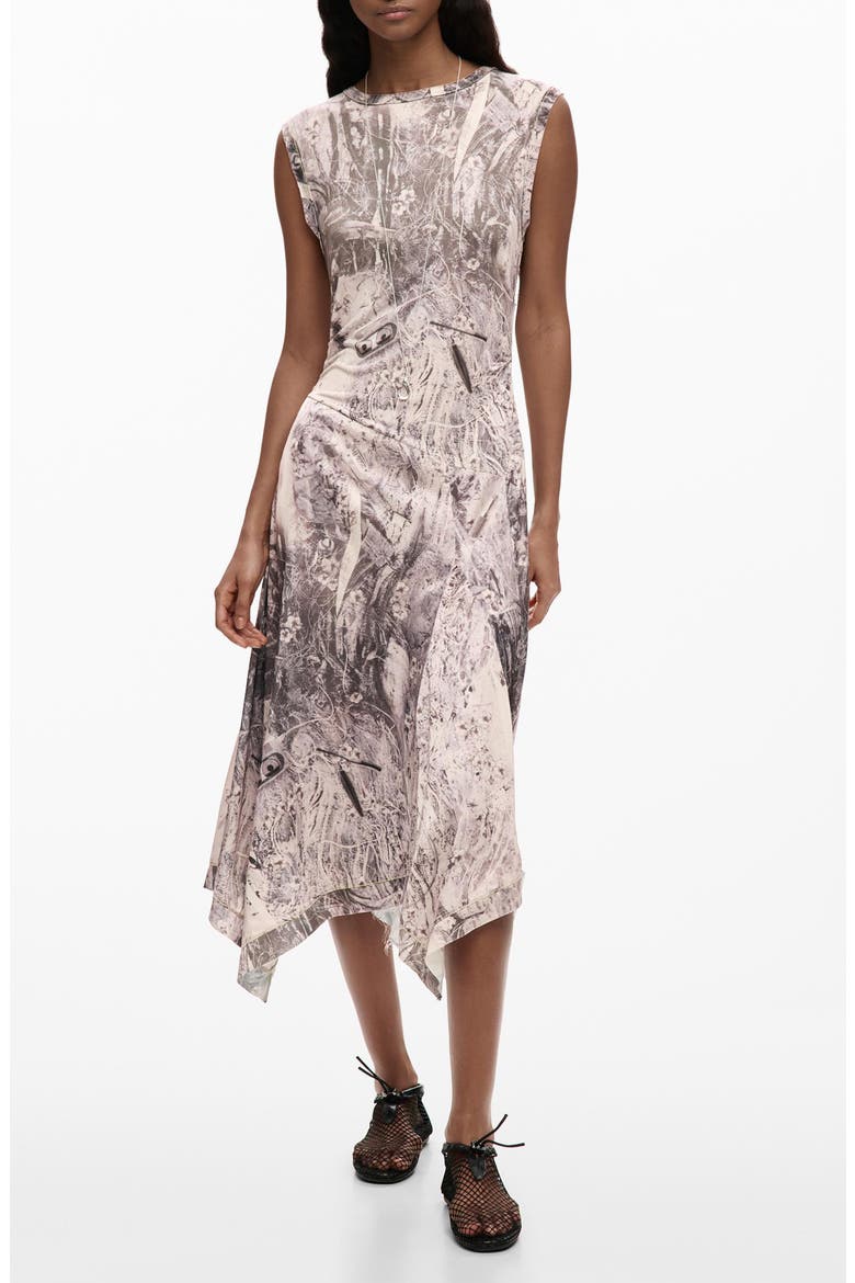Sleeveless Midi Dress, Main, color, GRAY