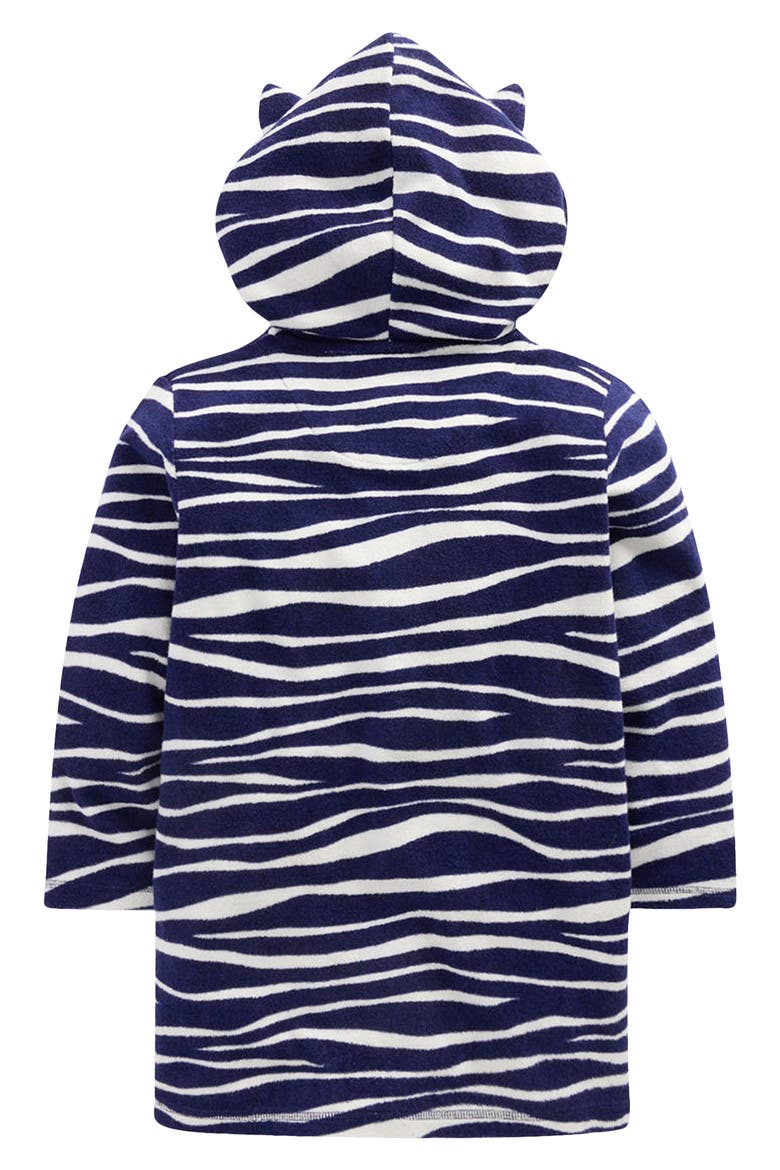 Kids' Fun Towelling Zip-Up Cover-Up, Alternate, color, ZEBRA