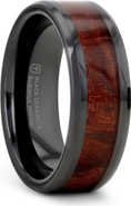 Larson Jewelers Benny Ceramic Beveled Wedding Band