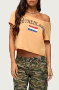 EDIKTED Netherlands Off the Shoulder T-Shirt
