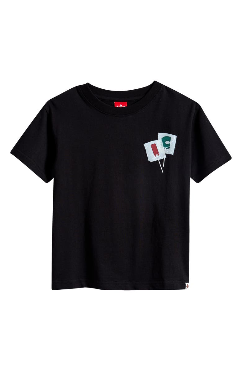 ICECREAM Kids' Lolli Cotton Graphic T-Shirt, Main, color, Black
