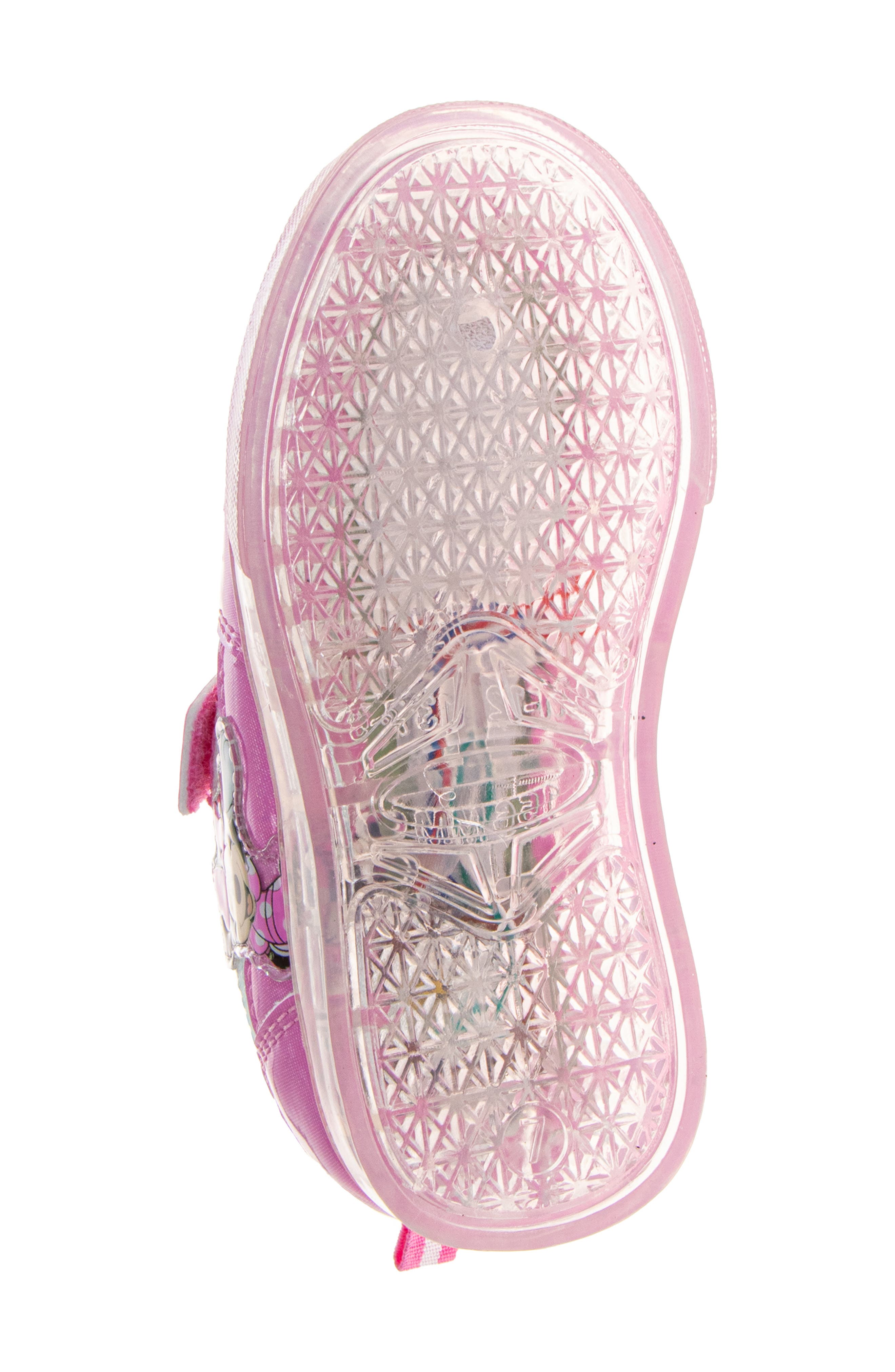 JOSMO Kids' x Disney Minnie Mouse Light-Up Sneaker, Alternate, color, Pink White