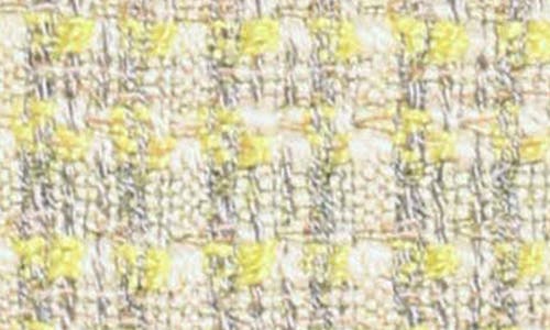 Shop Walter Baker Damon Tweed Blazer Jacket In Malibu Yellow Tweed
