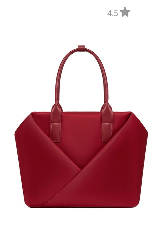 Lux and Nyx Large Origami Work Tote - 15-inch Laptop Bag in Crimson Red at Nordstrom