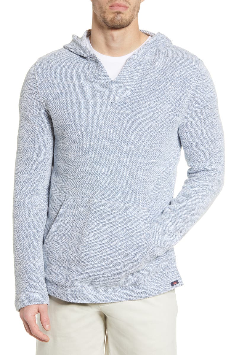Faherty Baja Beach Hoodie, Main, color, Whitewater