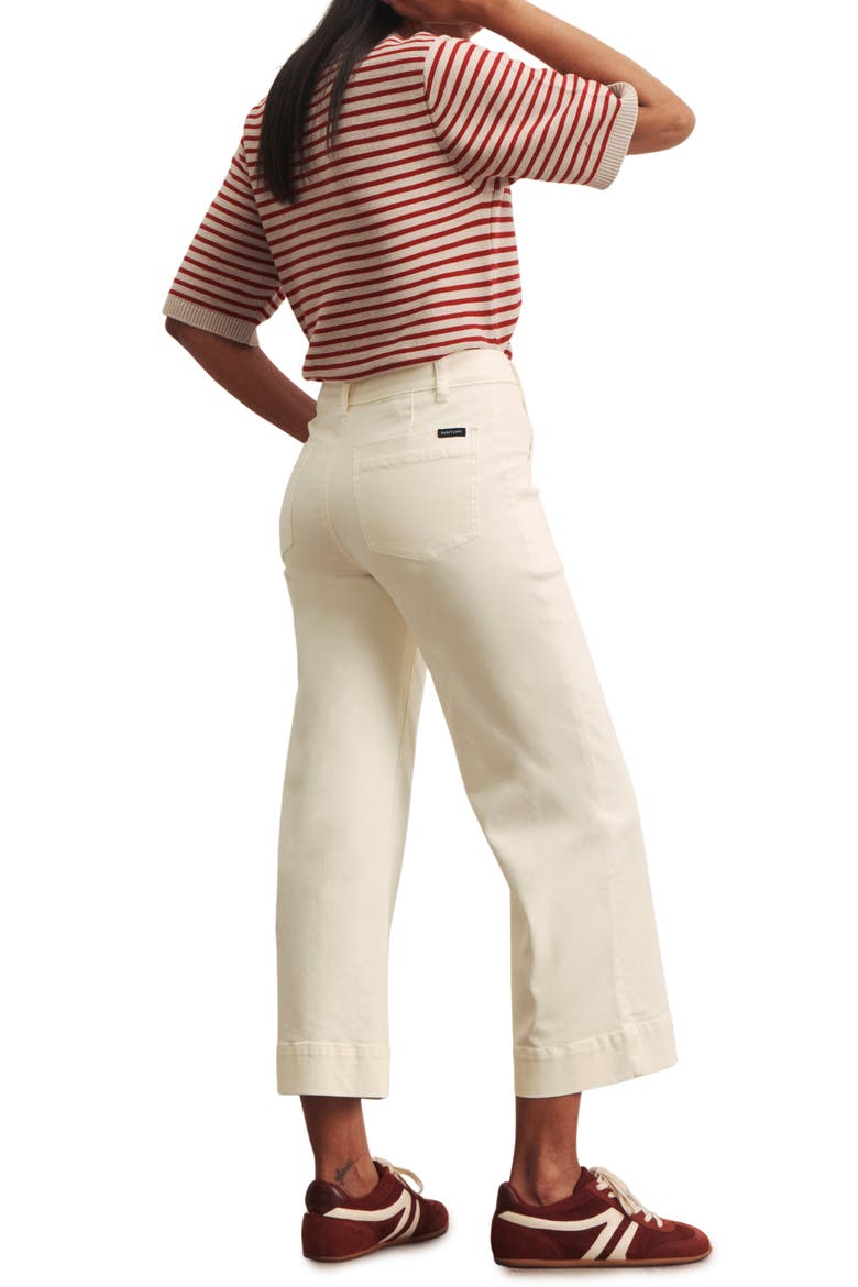 Insider High Waist Cropped Straight Leg Jeans, Alternate, color, COLLAGEN WHITE
