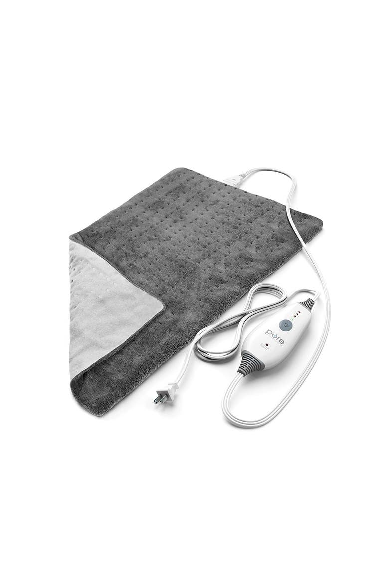 PureRelief Deluxe Heating Pad - Gray, Main, color, GRAY