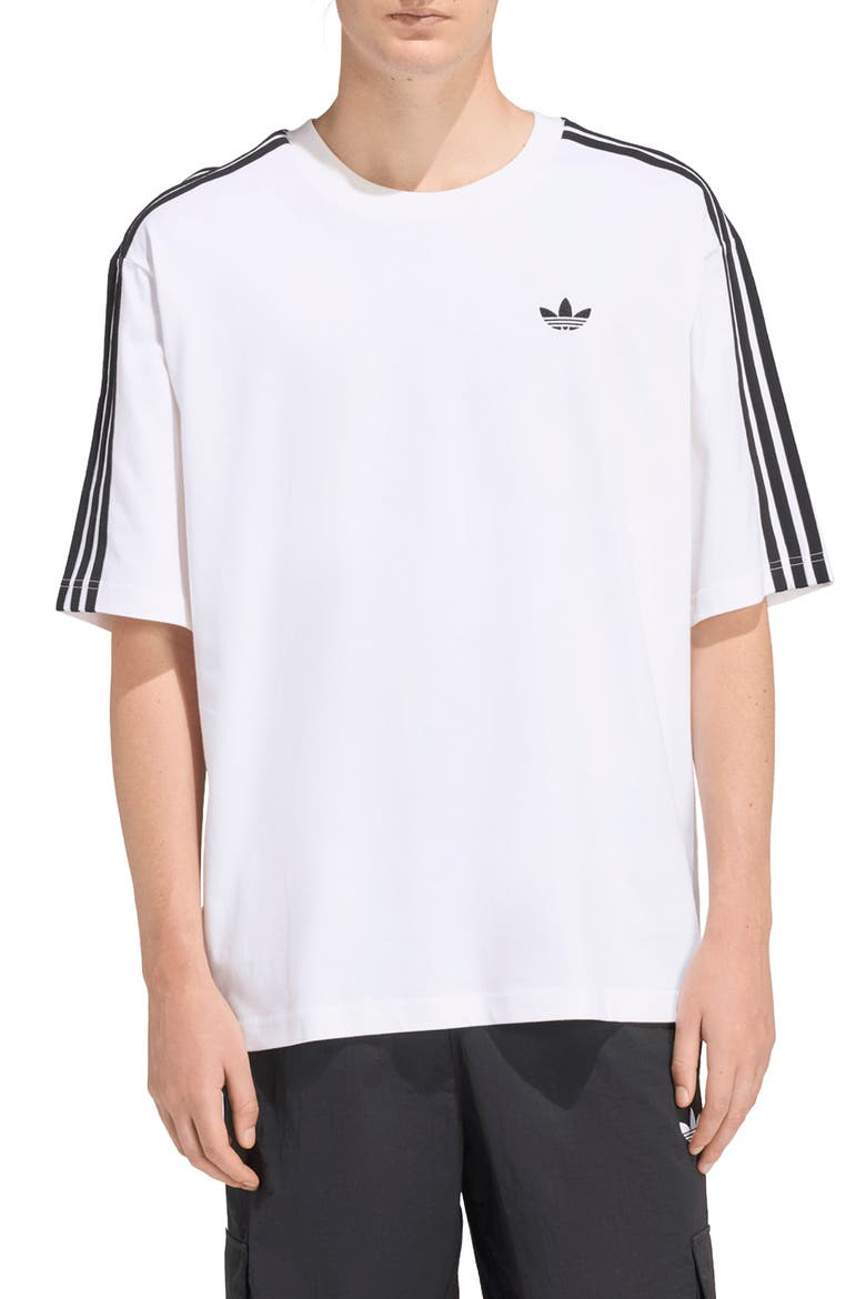 3-Stripes T-Shirt, Main, color, WHITE