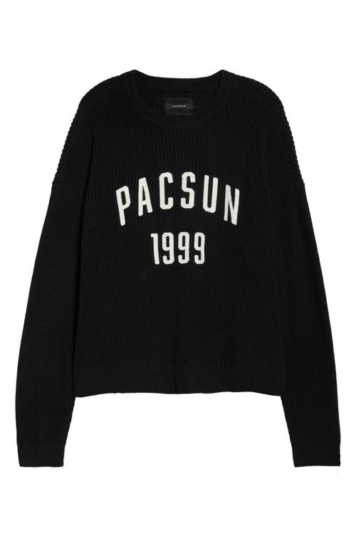 Pacsun Oversize 1999 Cotton Sweater In Black