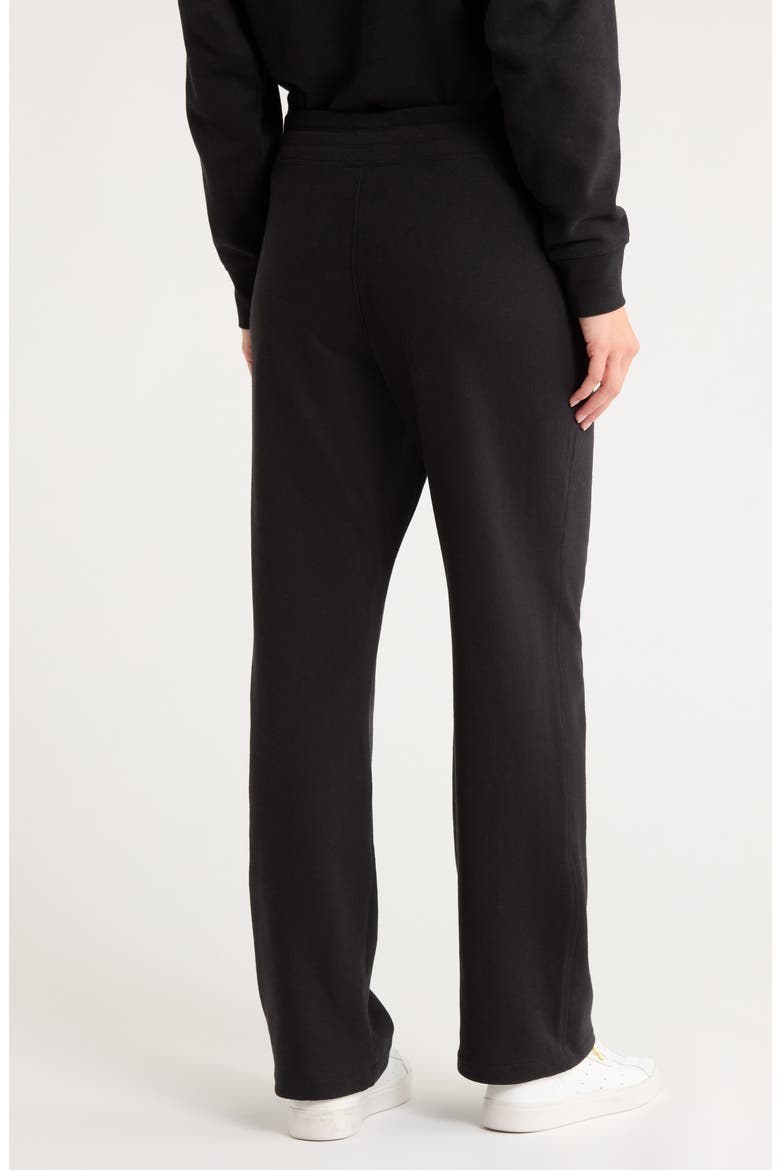 Stacked Logo Bootcut Sweatpants, Alternate, color, BLACK