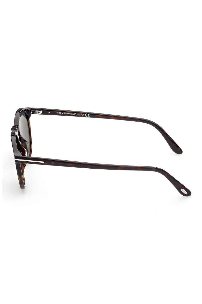 Aurele 52mm Polarized Round Sunglasses, Alternate, color, DHAV/ GRNPZ
