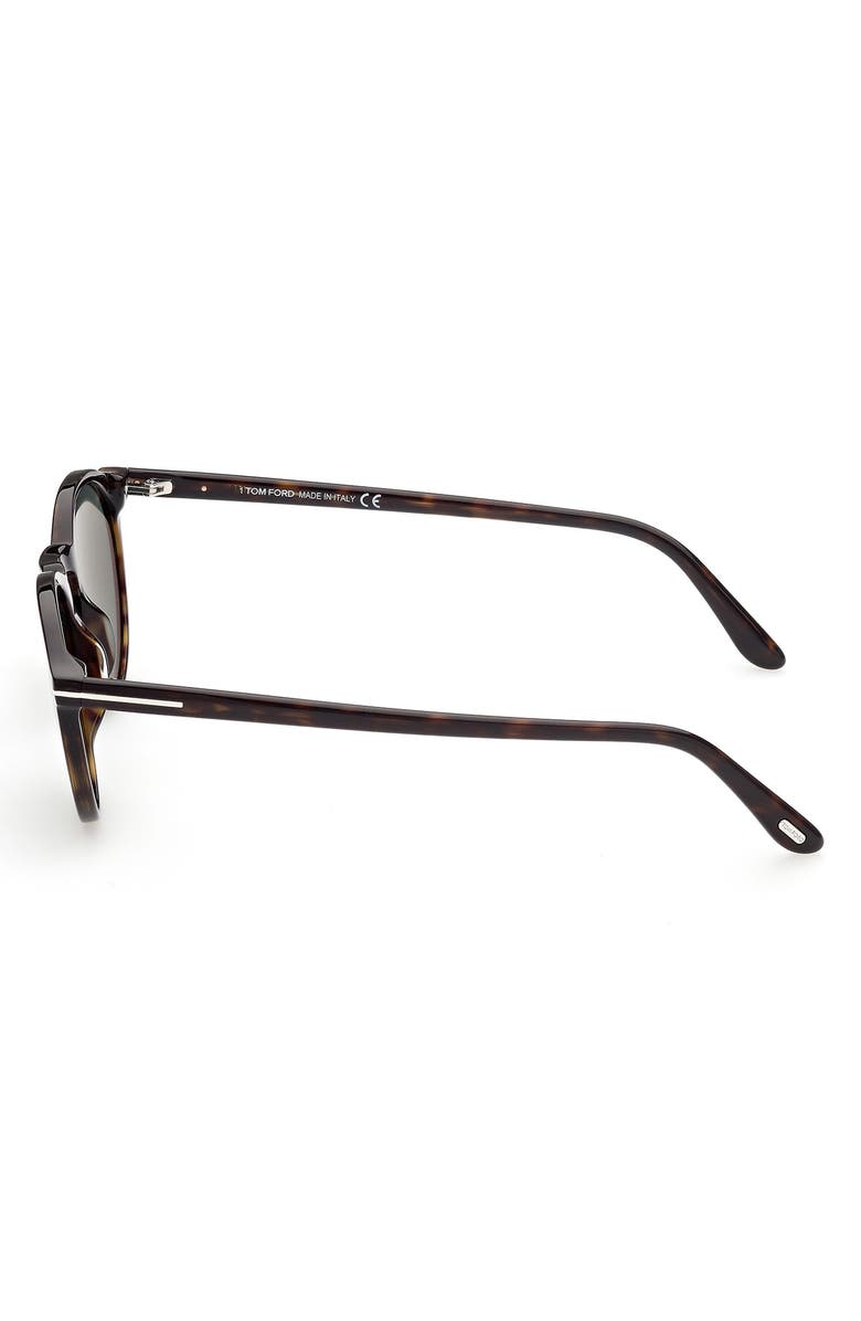 TOM FORD Aurele 52mm Polarized Round Sunglasses, Alternate, color, 