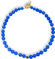 Classicharms Tia Royal Blue Chalcedony Choker Necklace