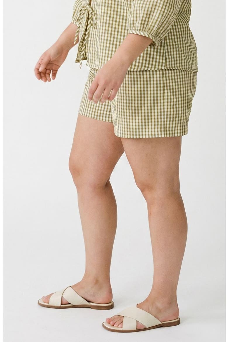 Gingham Shorts, Alternate, color, FOG GREEN/ WILLOW CHECKS