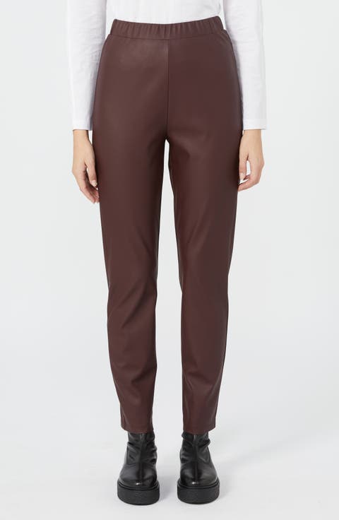 Echo Faux Leather Pull-On Pants