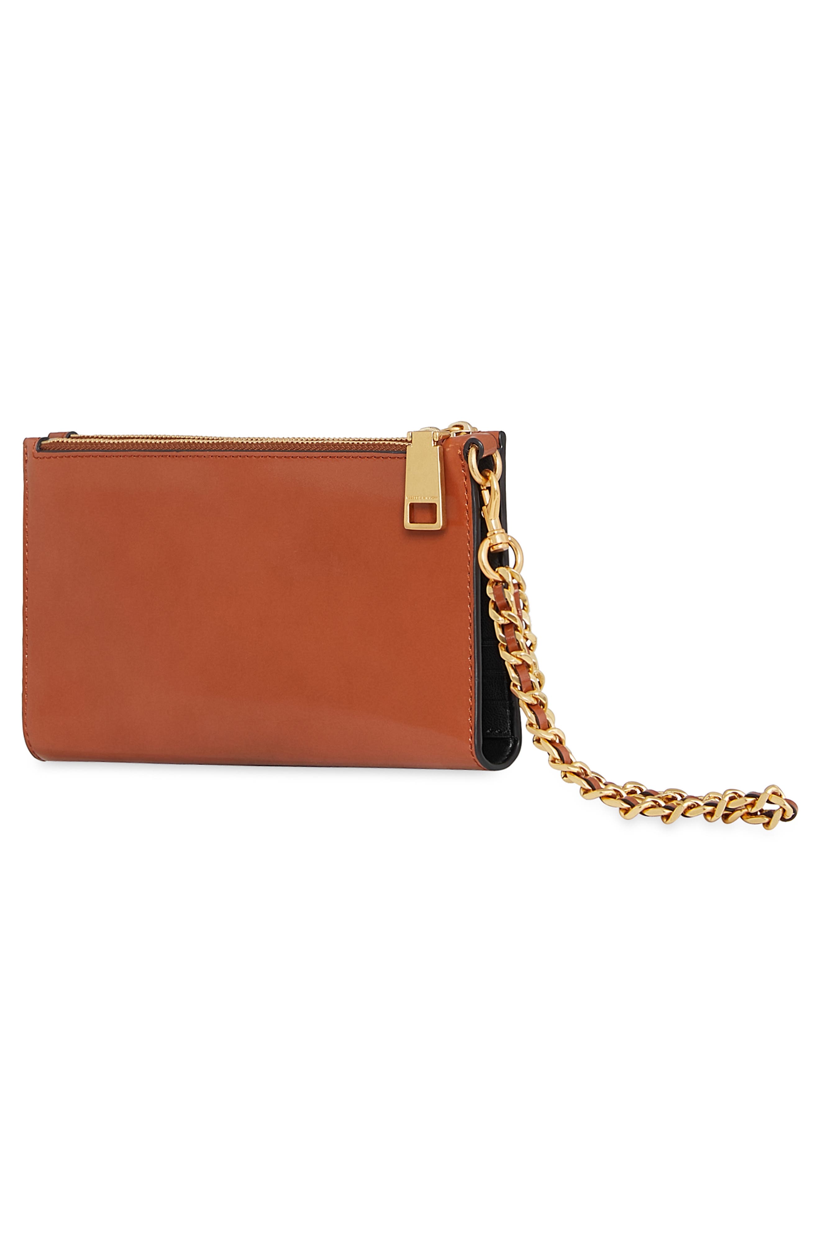 Rebecca Minkoff Infinity Chain Strap Leather Wristlet, Alternate, color, 