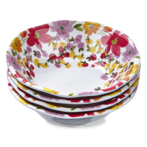 Tag Springtime Floral Melamine Bowls Set Of 4 Dishwasher Safe In Multi