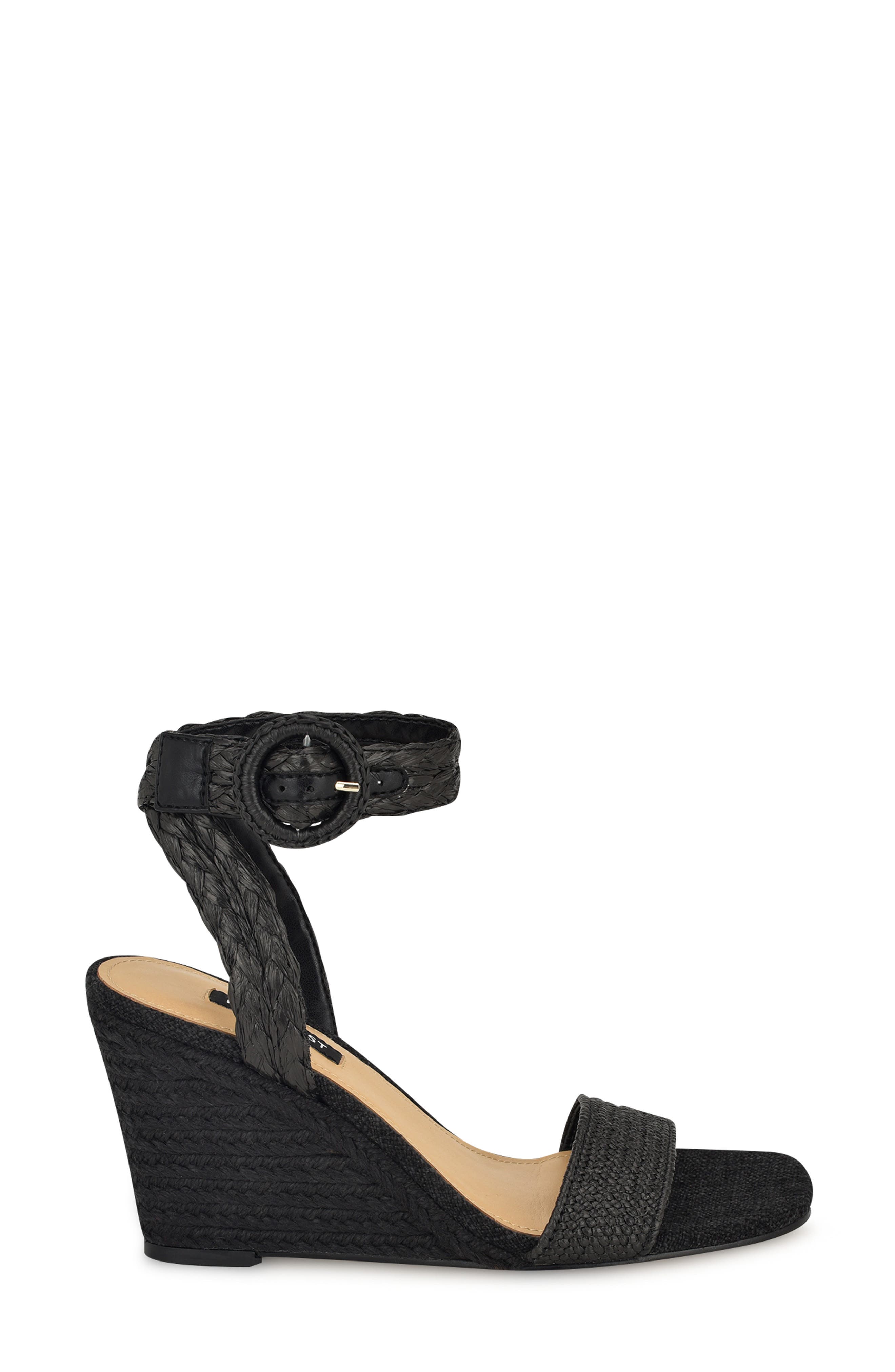 Nine West Nerisa Ankle Strap Espadrille Wedge Sandal, Alternate, color, 