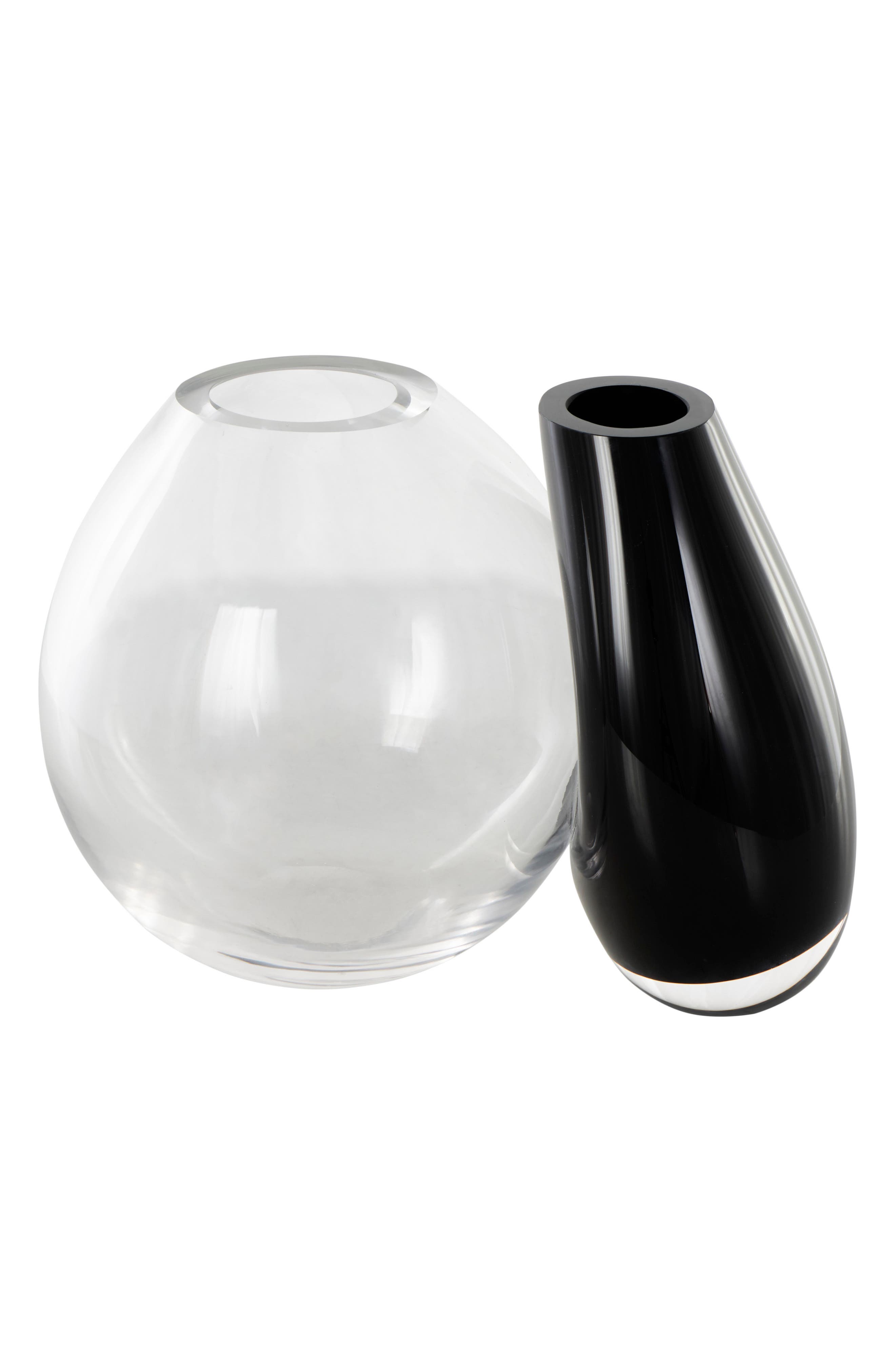 VIVIAN LUNE HOME Two-Tone Recycled Glass Vase