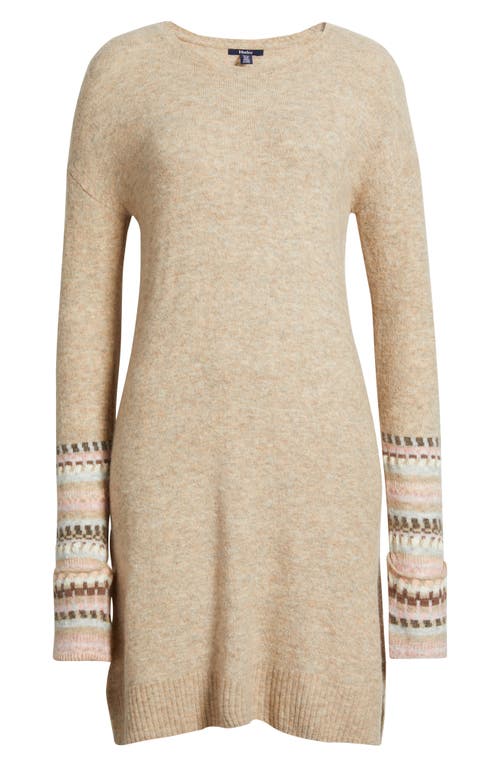 Hatley Sadie Long Sleeve Sweater Minidress In Neutral