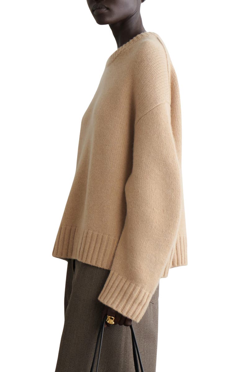 COS Chunky Cashmere Sweater, Alternate, color, Beige Medium Dusty