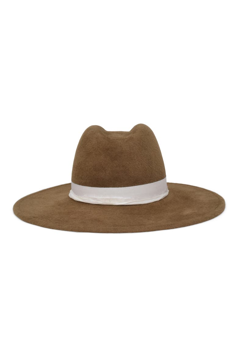 Norma Rabbit Hair Felt Hat, Main, color, WALNUT