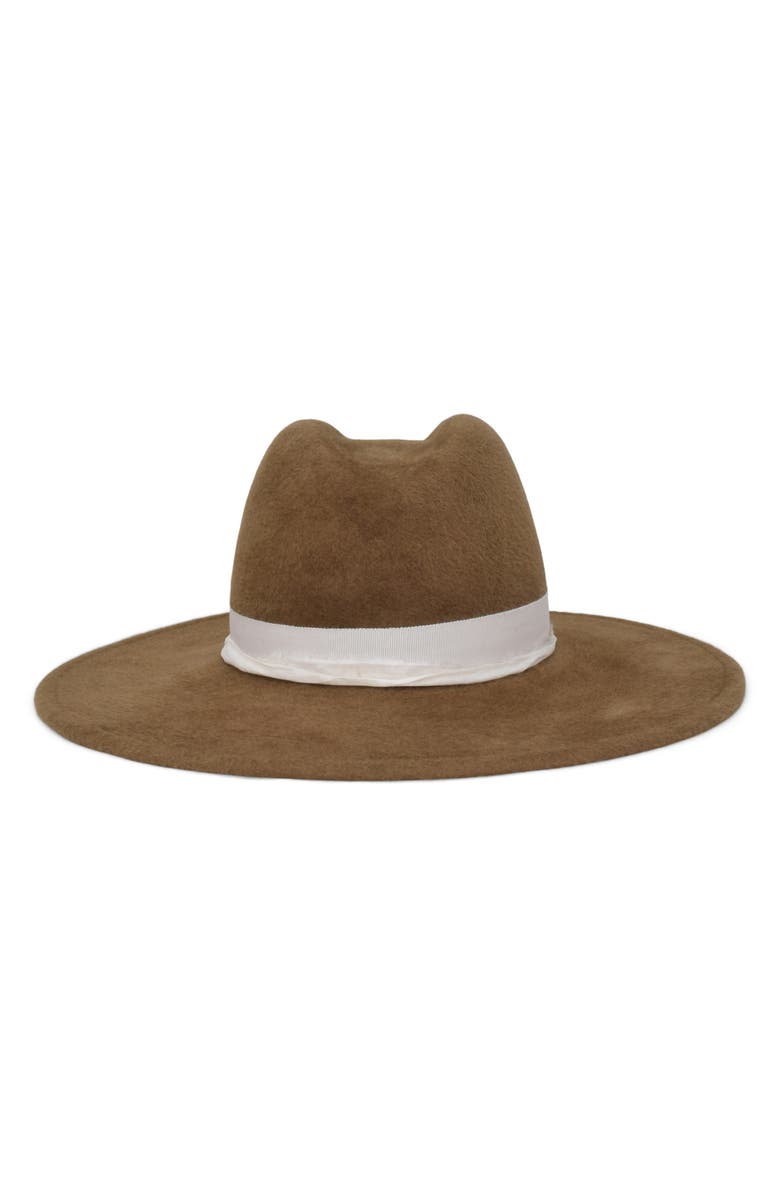 Gigi Burris Millinery Norma Rabbit Hair Felt Hat, Main, color, Walnut