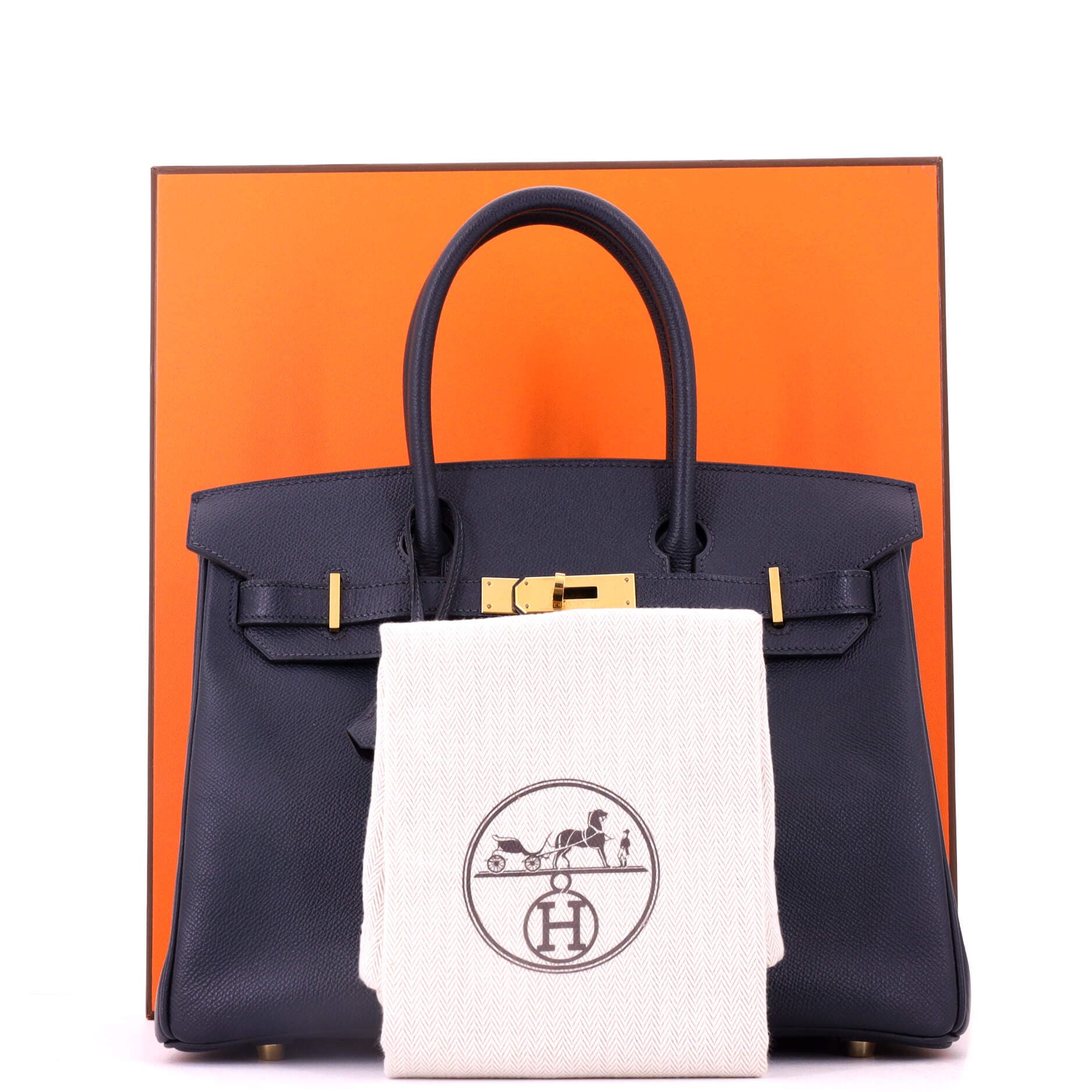 Birkin Handbag Blue Epsom with Gold Hardware 30, Alternate, color, Blue