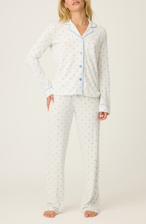 Pj Salvage Lady Luck Jersey Pajamas In White