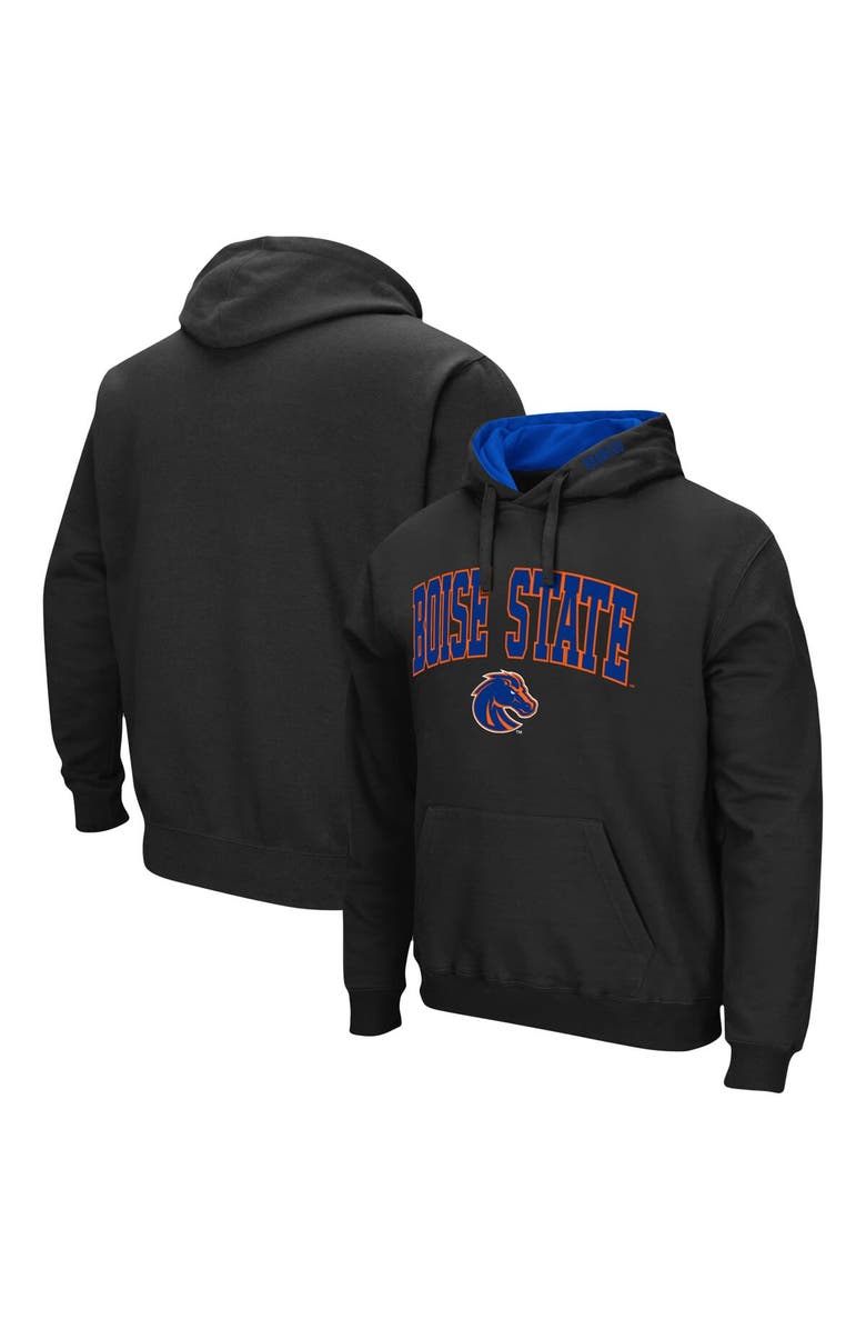 COLOSSEUM Men's Colosseum Black Boise State Broncos Arch & Logo 3.0 Pullover Hoodie, Main, color, Black