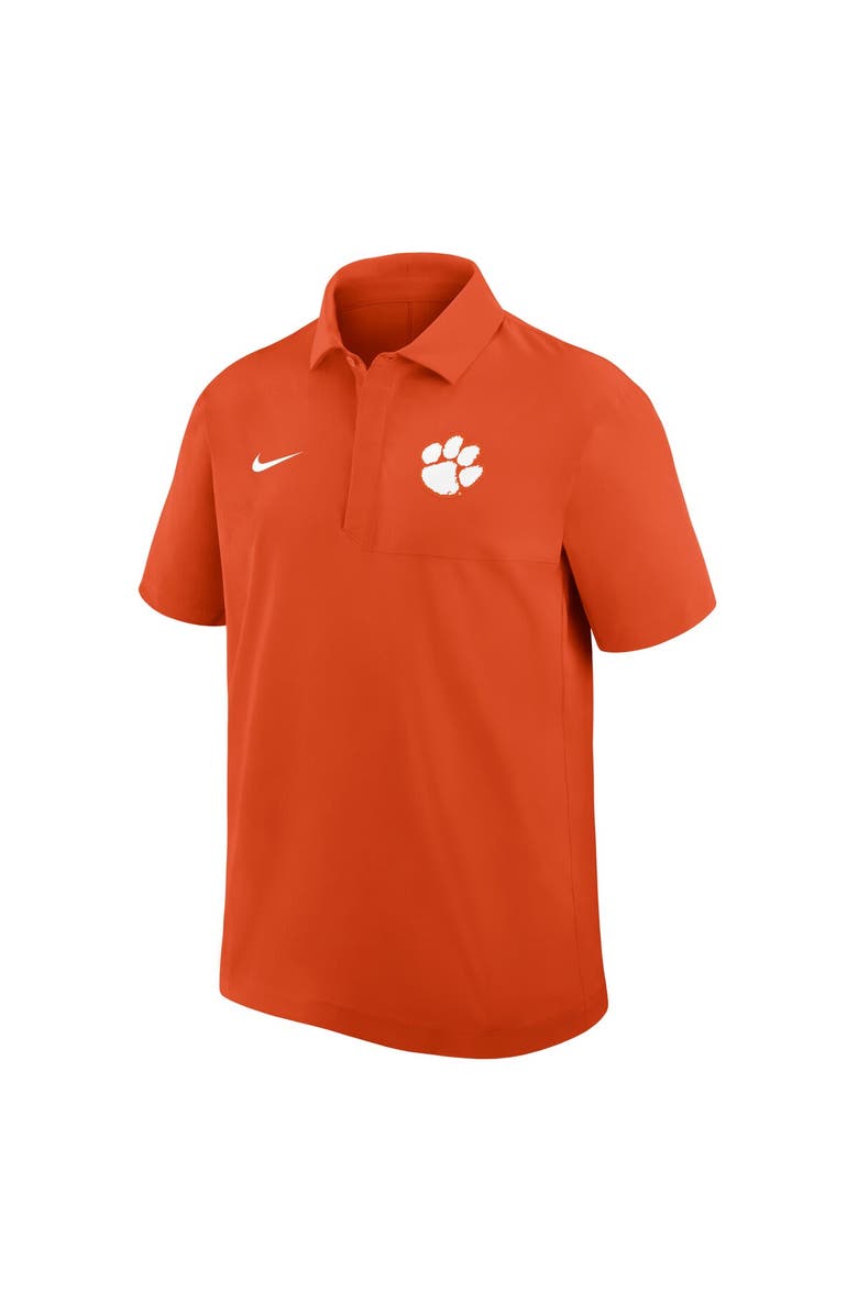 Nike Men's Nike Orange Clemson Tigers 2025 Coaches Sideline Polo, Alternate, color, Orange