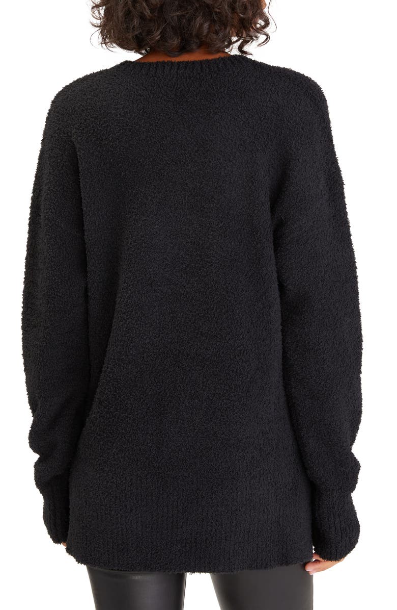 Sanctuary V-Neck Teddy Sweater, Alternate, color, 