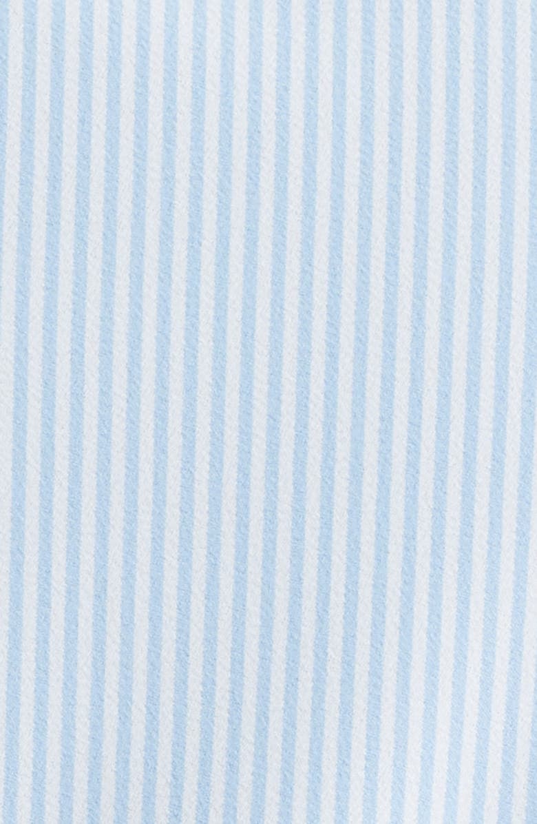 Mizzen+Main Leeward Trim Fit Stripe Performance Button-Up Shirt, Alternate, color, Bel Air Blue Banker Stripe