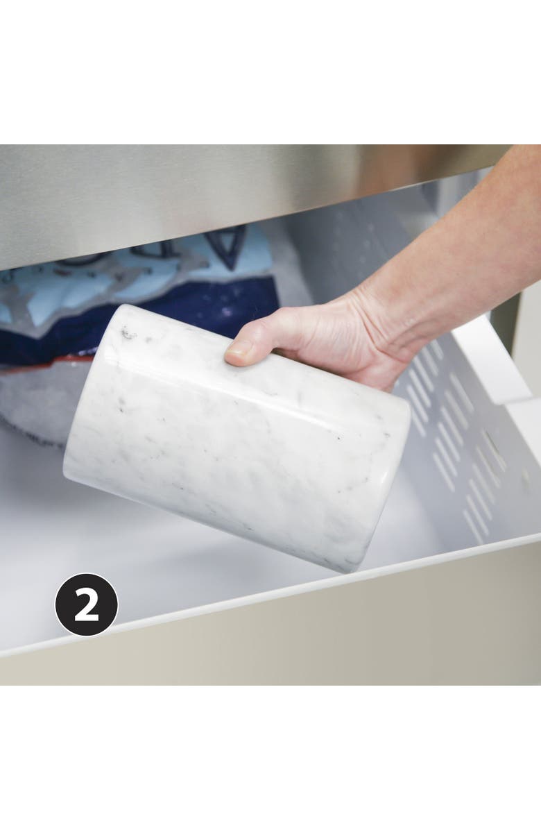 FINAL TOUCH Marble & Cork Wine Chiller, Alternate, color, Clear