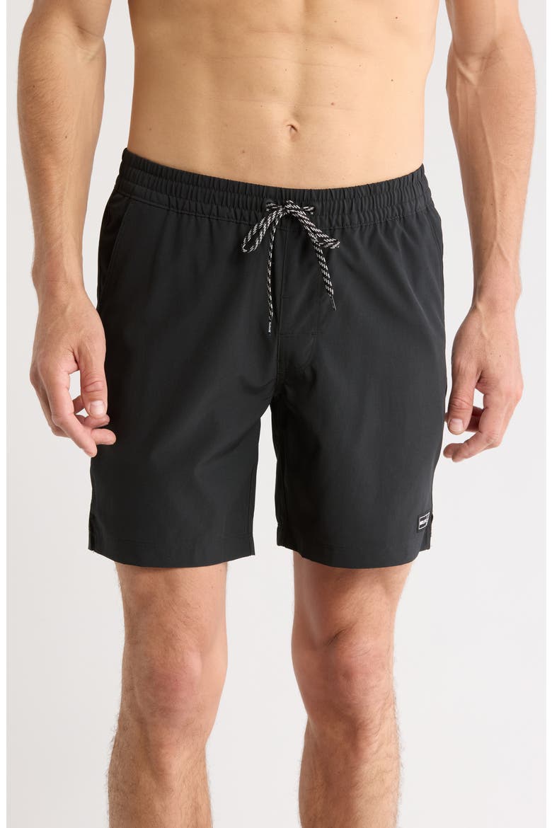 FCRB× Hurley TEAM SWIM SHORTS 黒 Hurley Solid Volley Swim Shorts (Men) | Nordstromrack