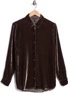 Eileen Fisher Velvet Button-Up Shirt