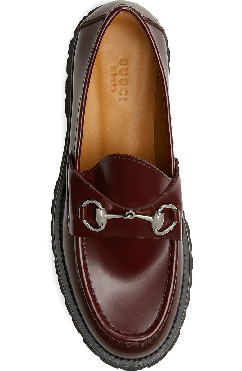 Gucci Sylke Horsebit Platform Loafer, Alternate, color, Vintage Bordeaux