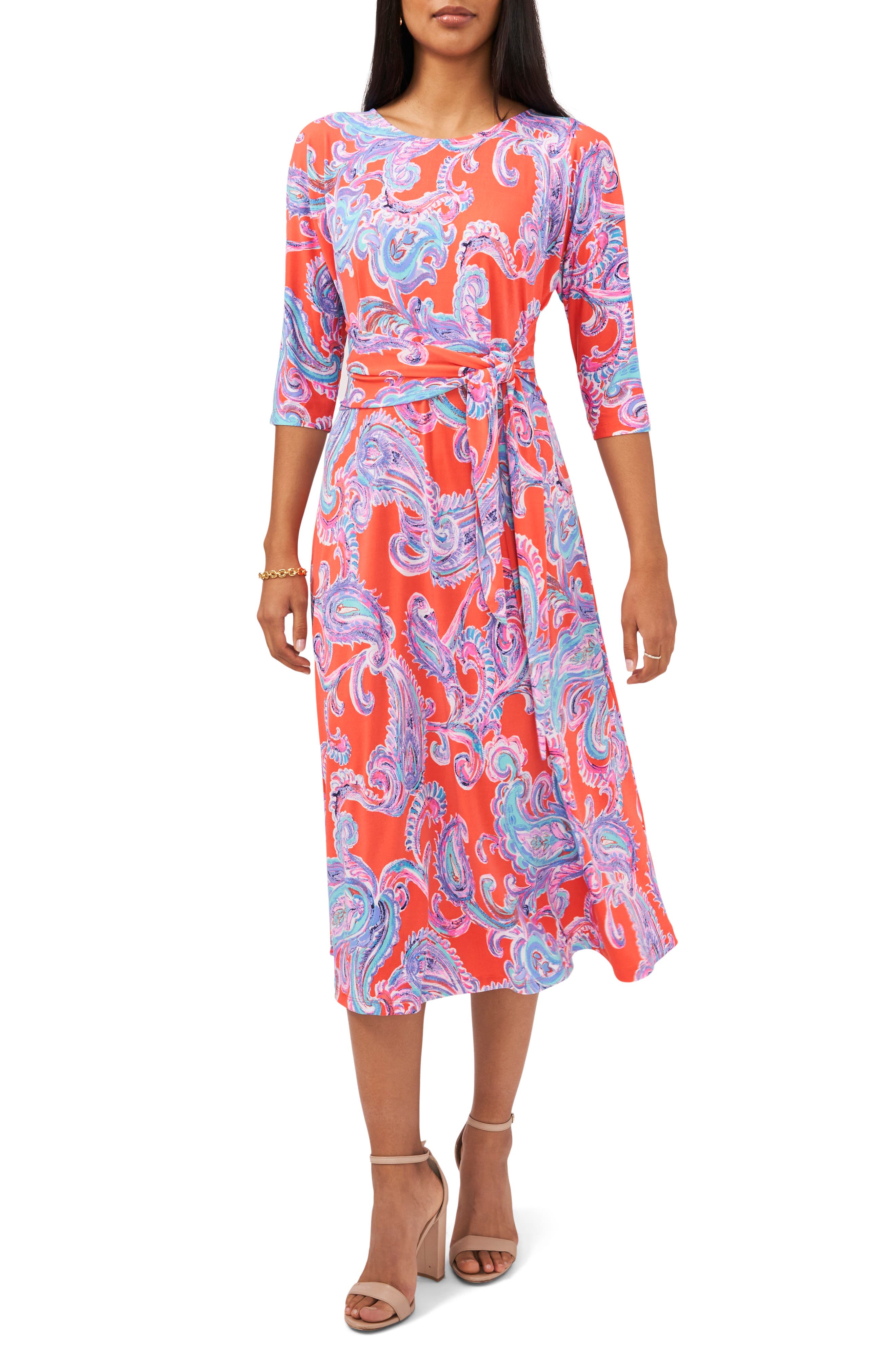 Tie Front Midi Dress