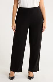 AK ANNE KLEIN Stretch Knit Pull-On Pants