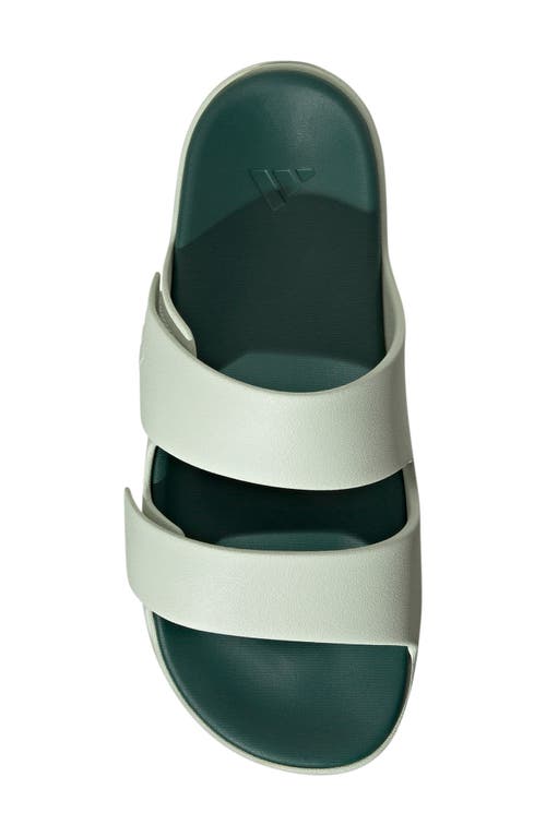 Adidas Originals Adidas Znscape Slide Sandal In Linen Green/collegiate Green