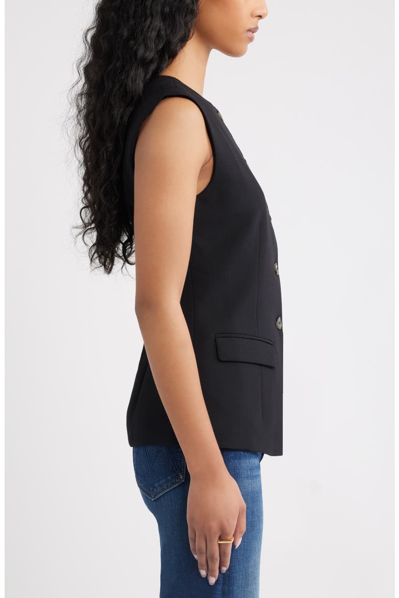 The Icon Crewneck Vest, Alternate, color, BLACK