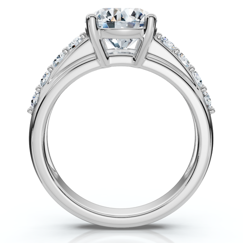 Bliss Diamond Certified 2 1/2ct Diamond Engagement Wedding Ring Set 14k Gold Lab Grown In 14k White Gold