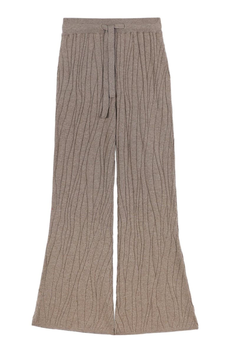 GOBI Mongolian Cashmere Organic Color Cashmere Flare Pants, Alternate, color, 