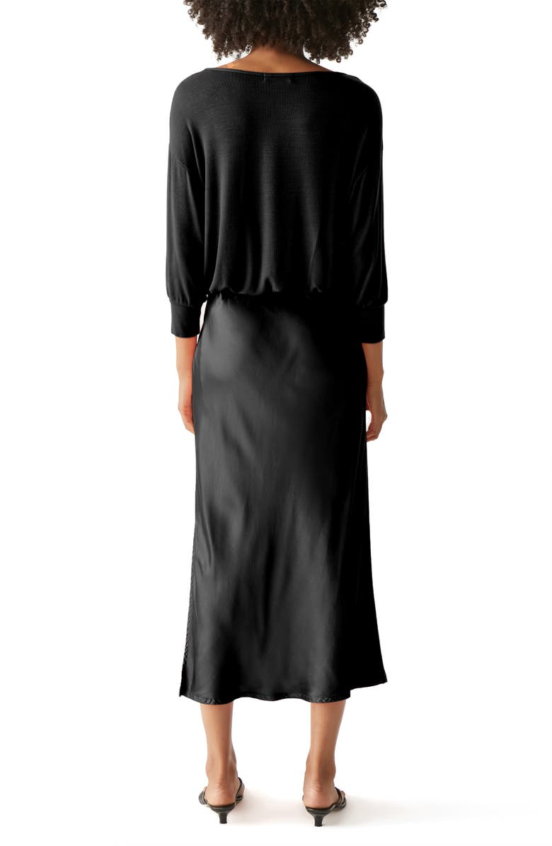 Michael Stars Nadia Two-In-One Midi Dress, Alternate, color, 